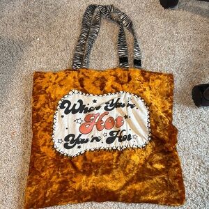 Glossy Orange Tortoiseshell Tote
